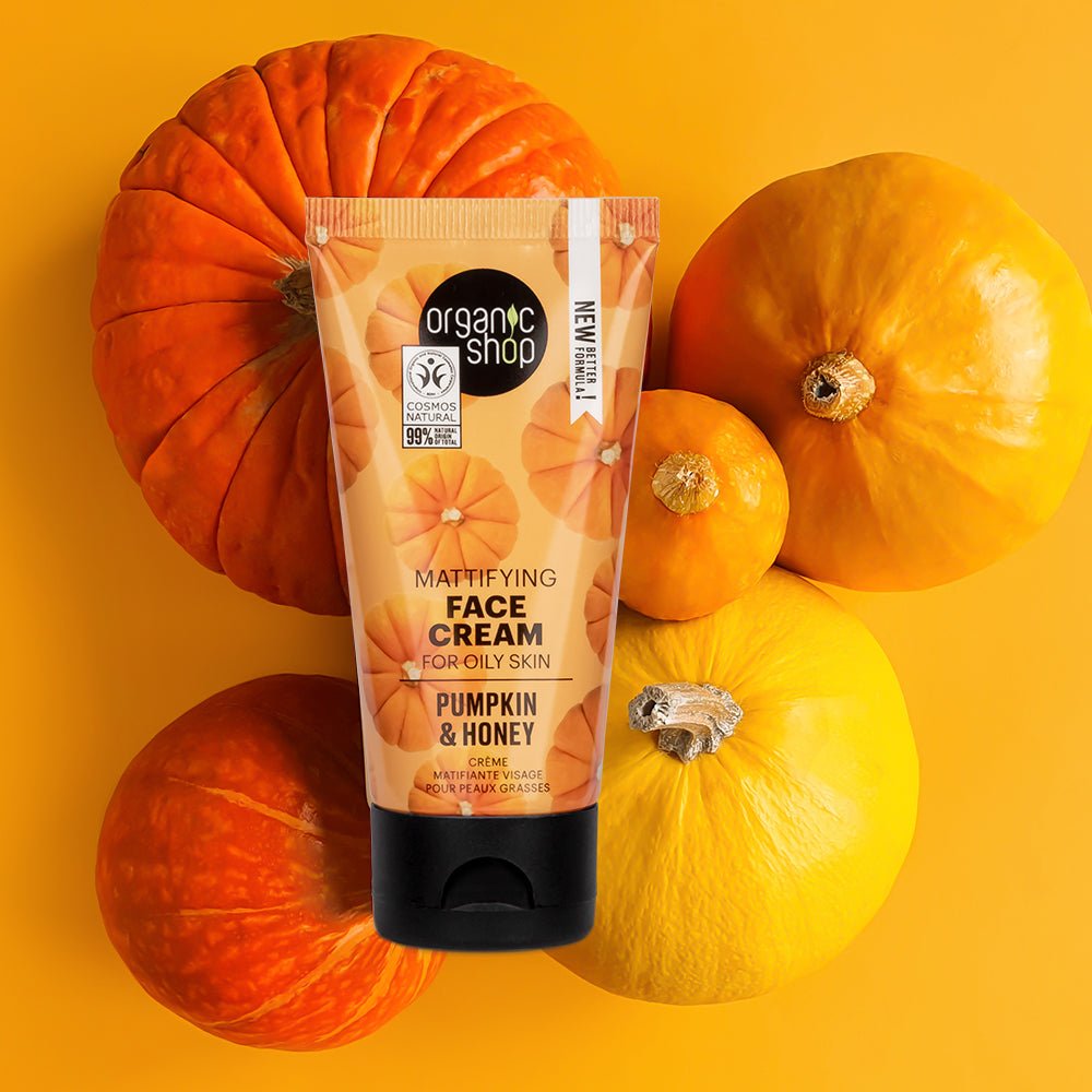 Pumpkin and Honey Mattifying Face Cream for Oily Skin 50ml - Organic Shop - Face Cream - Eco Natural Products
