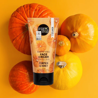 Pumpkin and Honey Mattifying Face Cream for Oily Skin 50ml - Organic Shop - Face Cream - Eco Natural Products