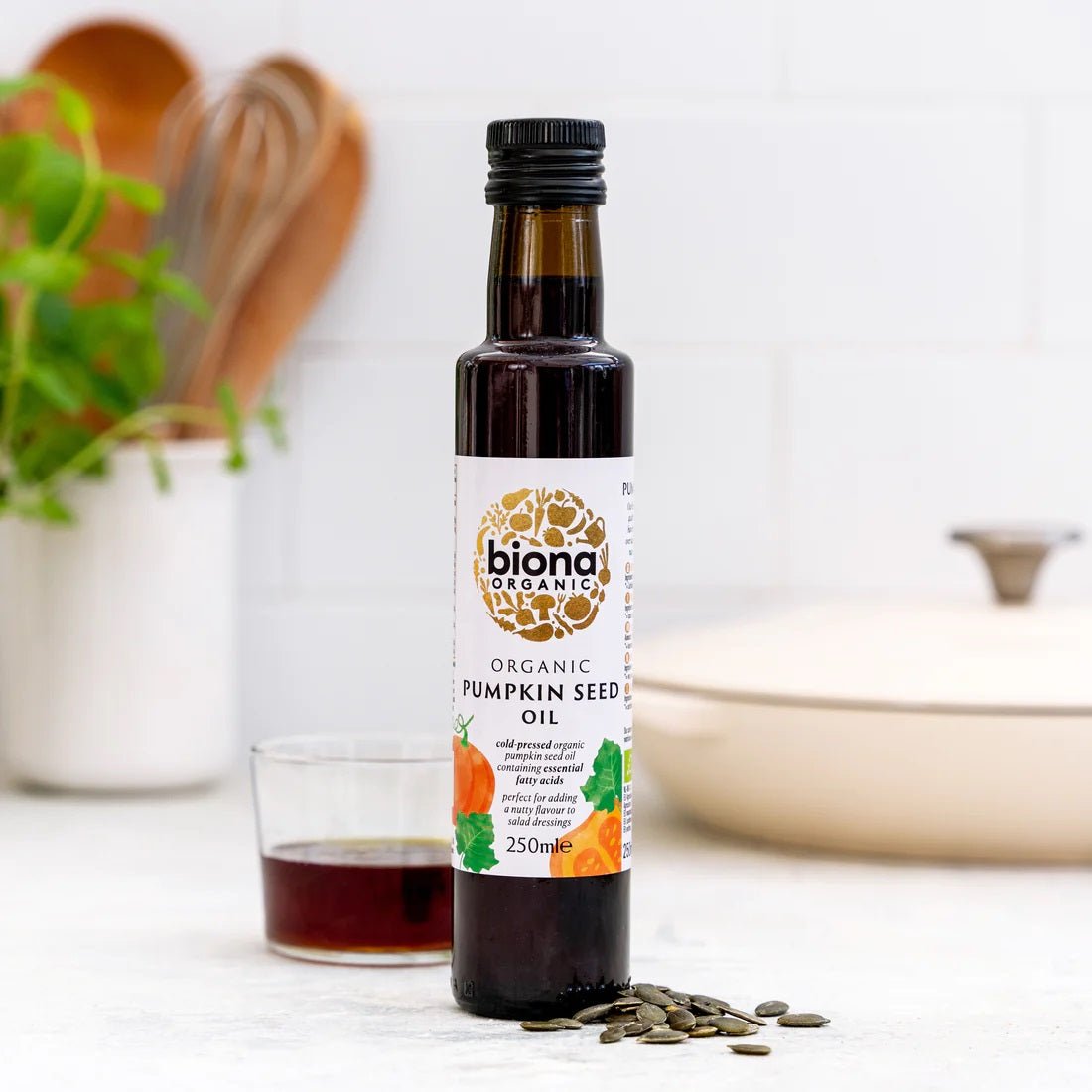 Pumpkin Seed Oil 250ml - Biona - Condiments & Sauces - Eco Natural Products