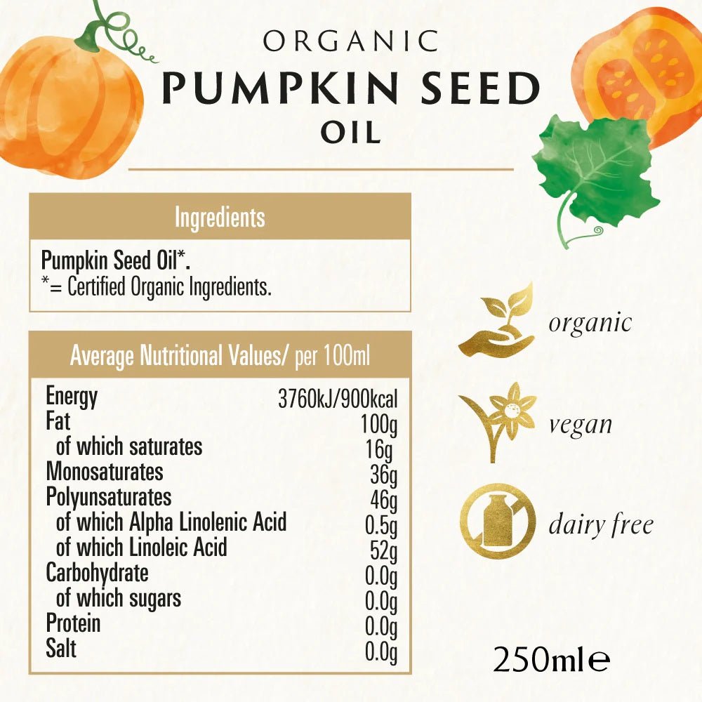 Pumpkin Seed Oil 250ml - Biona - Condiments & Sauces - Eco Natural Products