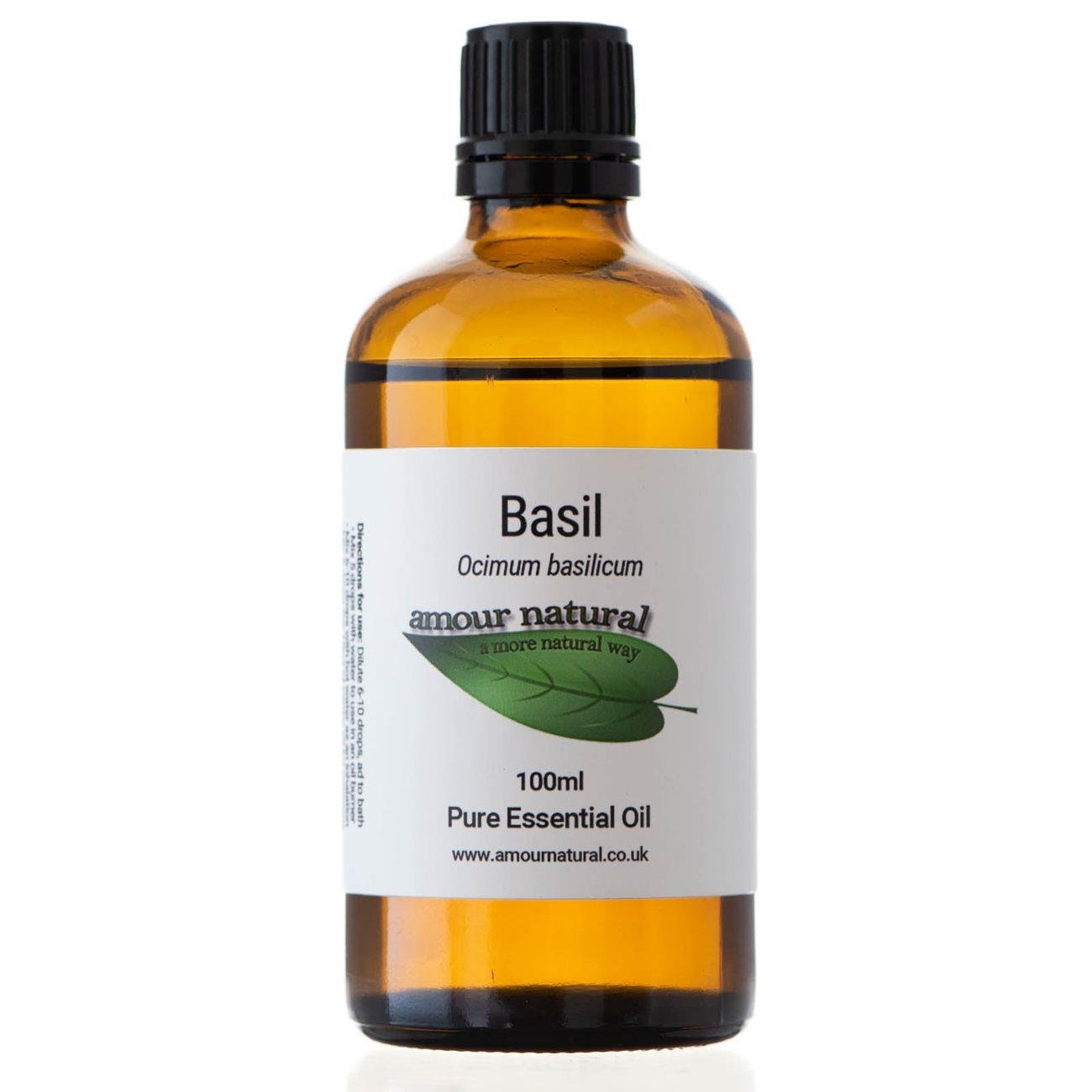 Pure Basil Essential Oil 100ml - Amour Natural - Eco Natural Products