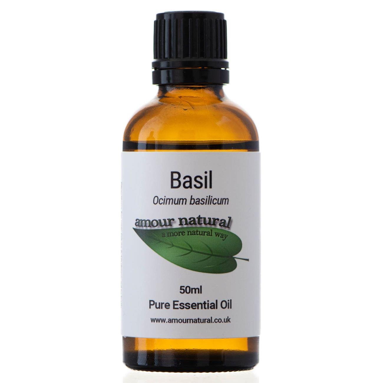 Pure Basil Essential Oil 50ml - Amour Natural - Eco Natural Products