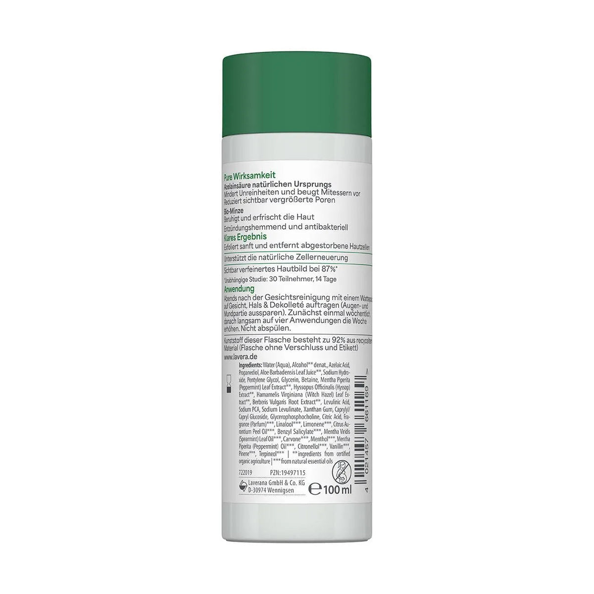 Pure Beauty Liquid Refiner 100ml - Lavera - Toners & Astringents - Lavera