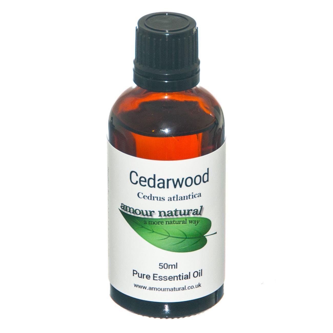 Pure Cedarwood Essential Oil 50ml - Amour Natural - Eco Natural Products