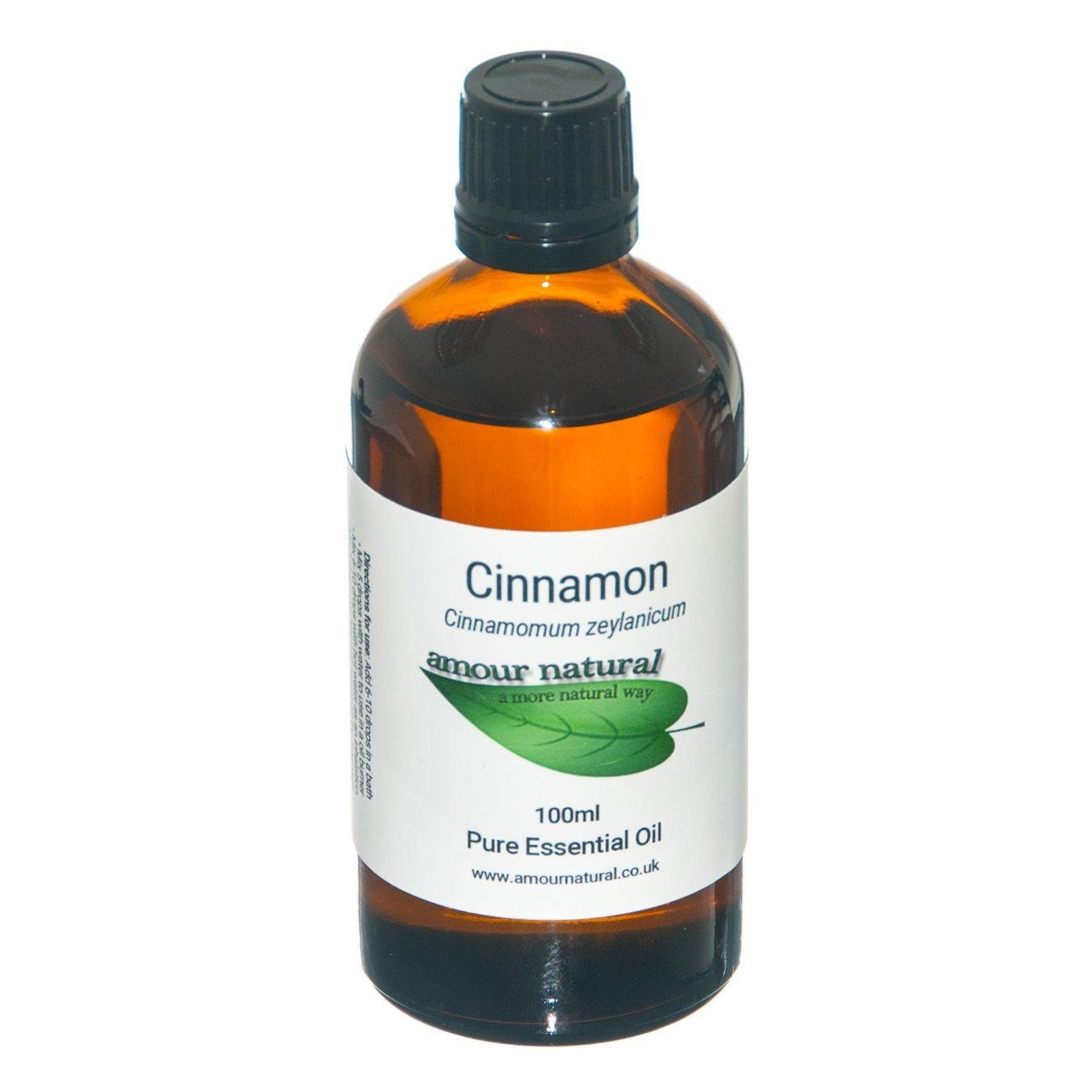Pure Cinnamon Essential Oil 100ml - Amour Natural - Massage Oil - Eco Natural Products