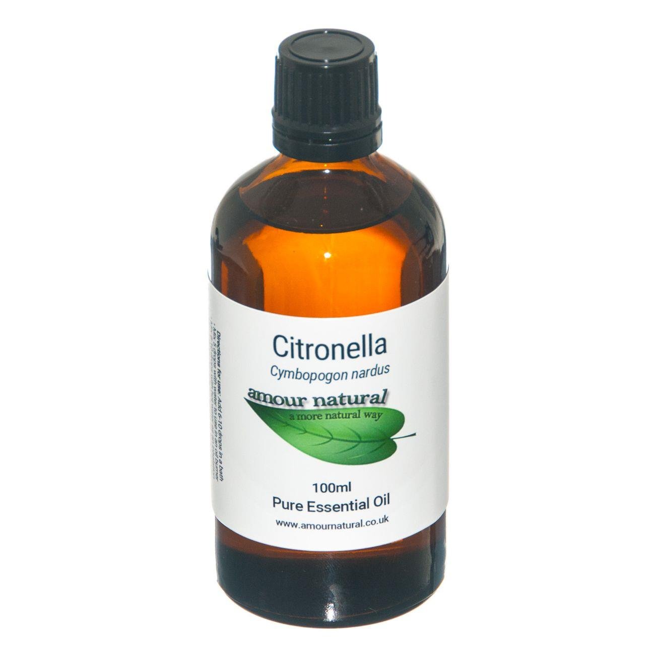Pure Citronella Essential Oil 100ml - Amour Natural - Eco Natural Products