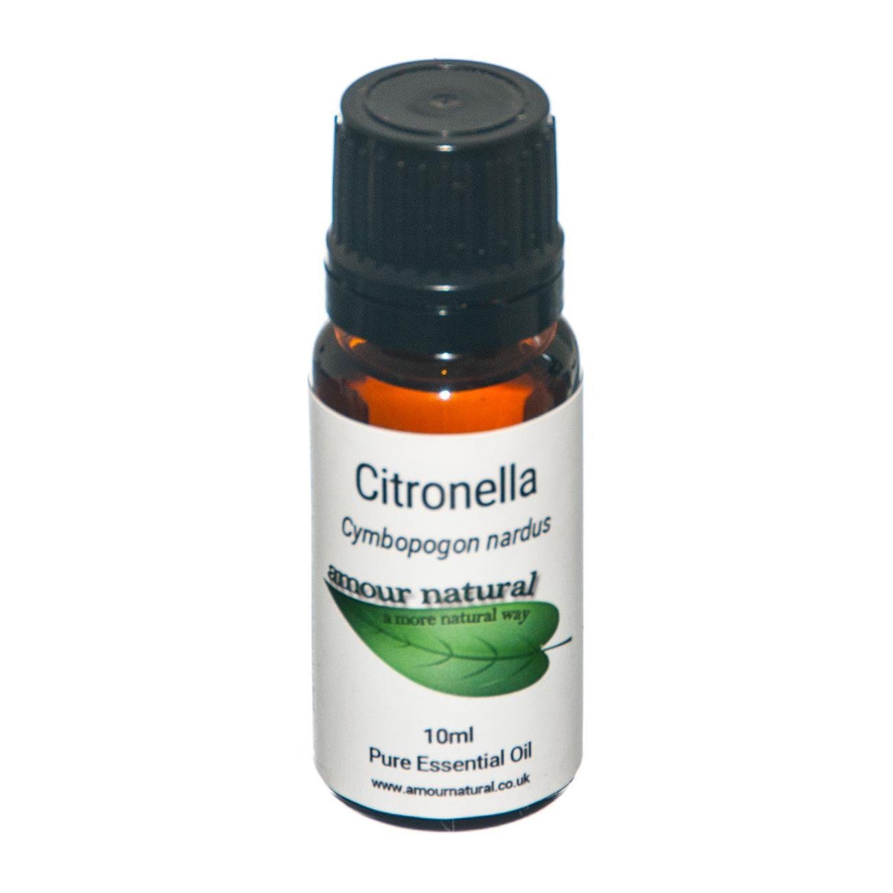 Pure Citronella Essential Oil 10ml - Amour Natural - Eco Natural Products