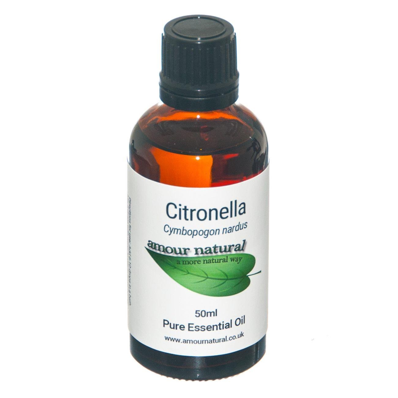 Pure Citronella Essential Oil 50ml - Amour Natural - Eco Natural Products