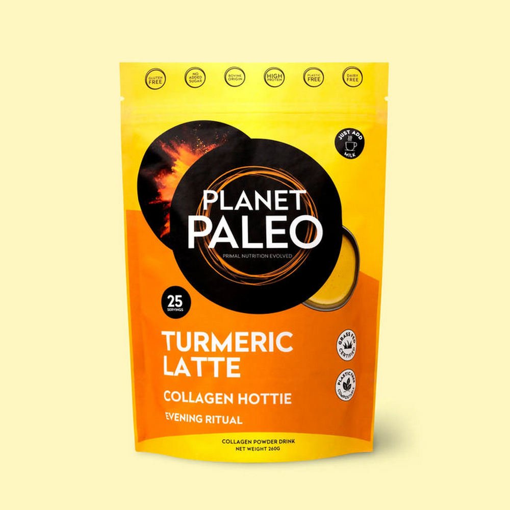 Pure Collagen Turmeric Latte 260g - Planet Paleo - Food Supplement - Eco Natural Products