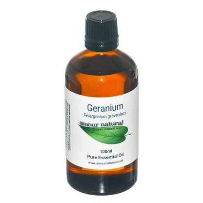 Pure Geranium Essential Oil 100ml - Amour Natural - Eco Natural Products