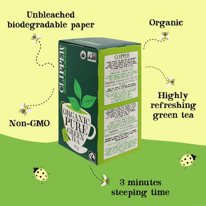 Pure Green Tea 20 Bags - Clipper - Tea - Eco Natural Products