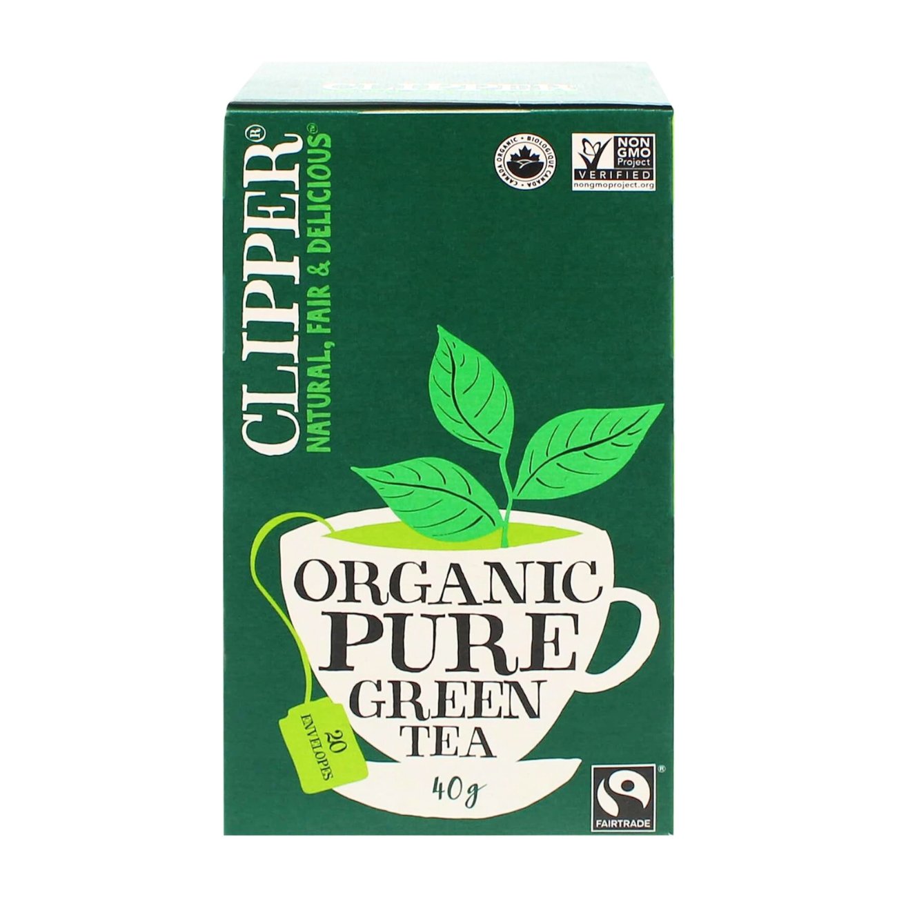 Pure Green Tea 20 Bags - Clipper - Tea - Eco Natural Products