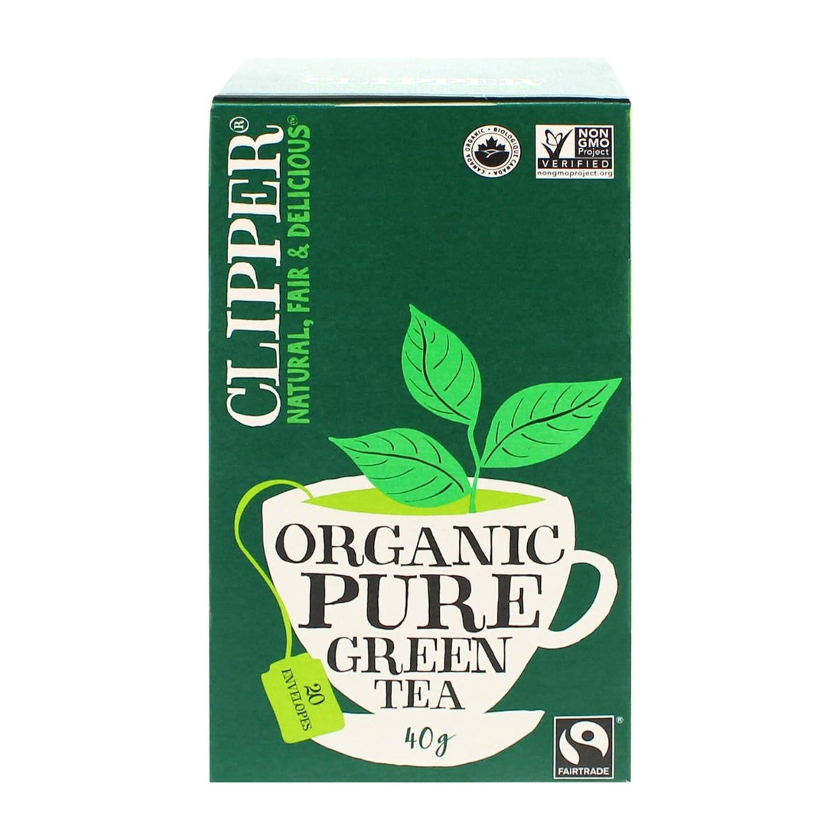 Pure Green Tea 20 Bags - Clipper - Eco Natural Products