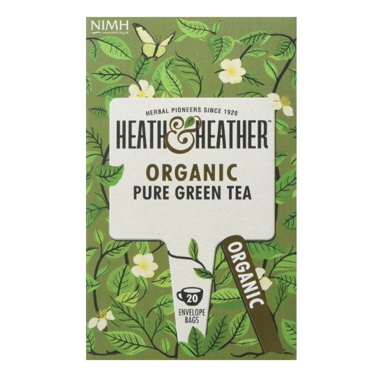 Pure Green Tea 20 Bags [BLACK FRIDAY] - Eco Natural Products - Heath & Heather - Tea Green