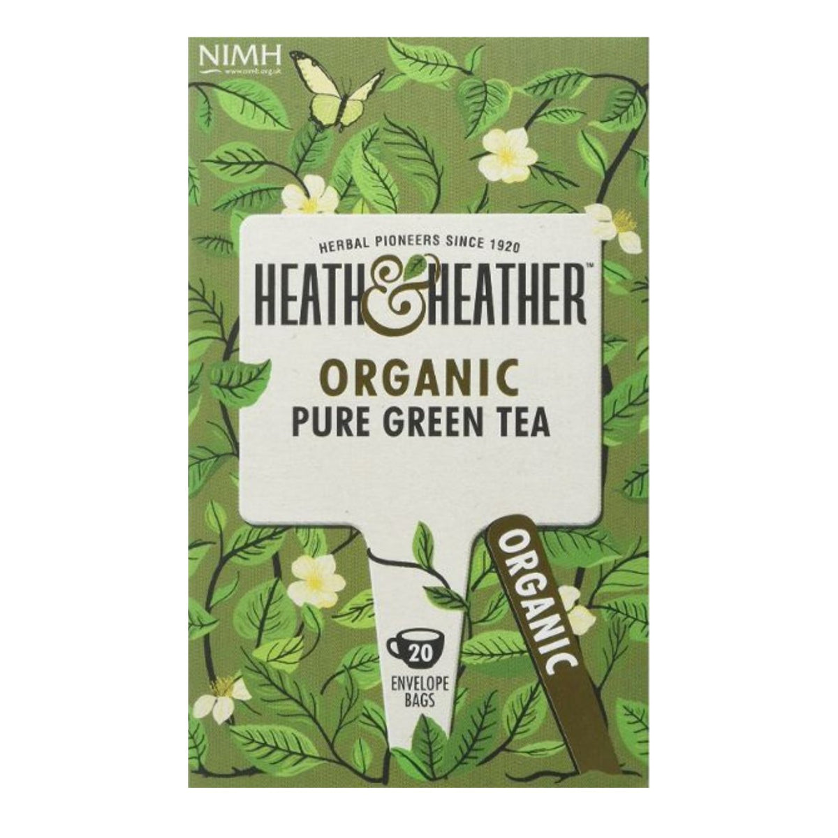 Pure Green Tea 20 Bags - Heath & Heather - Tea Green - Eco Natural Products