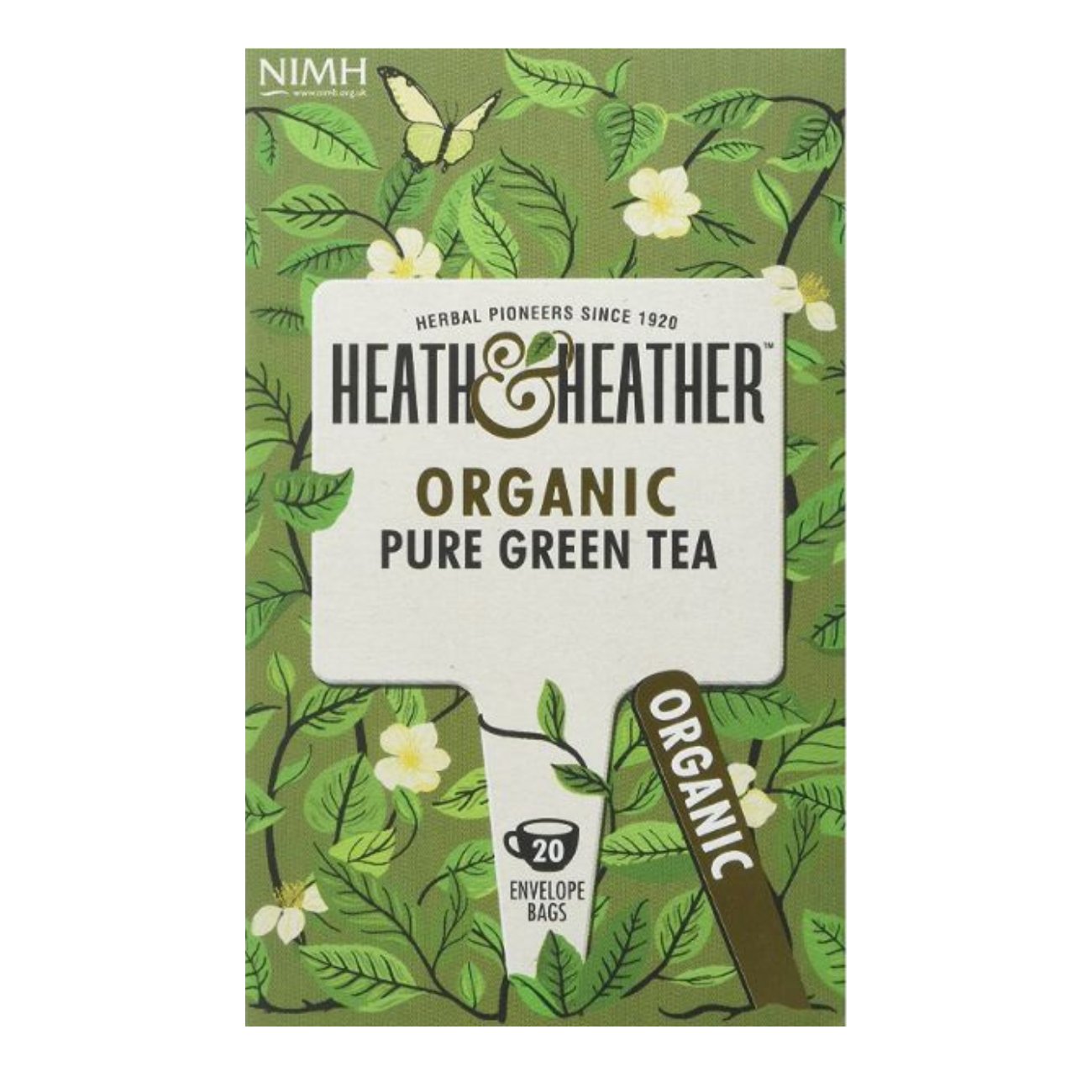 Pure Green Tea 20 Bags - Heath & Heather - Tea Green - Eco Natural Products