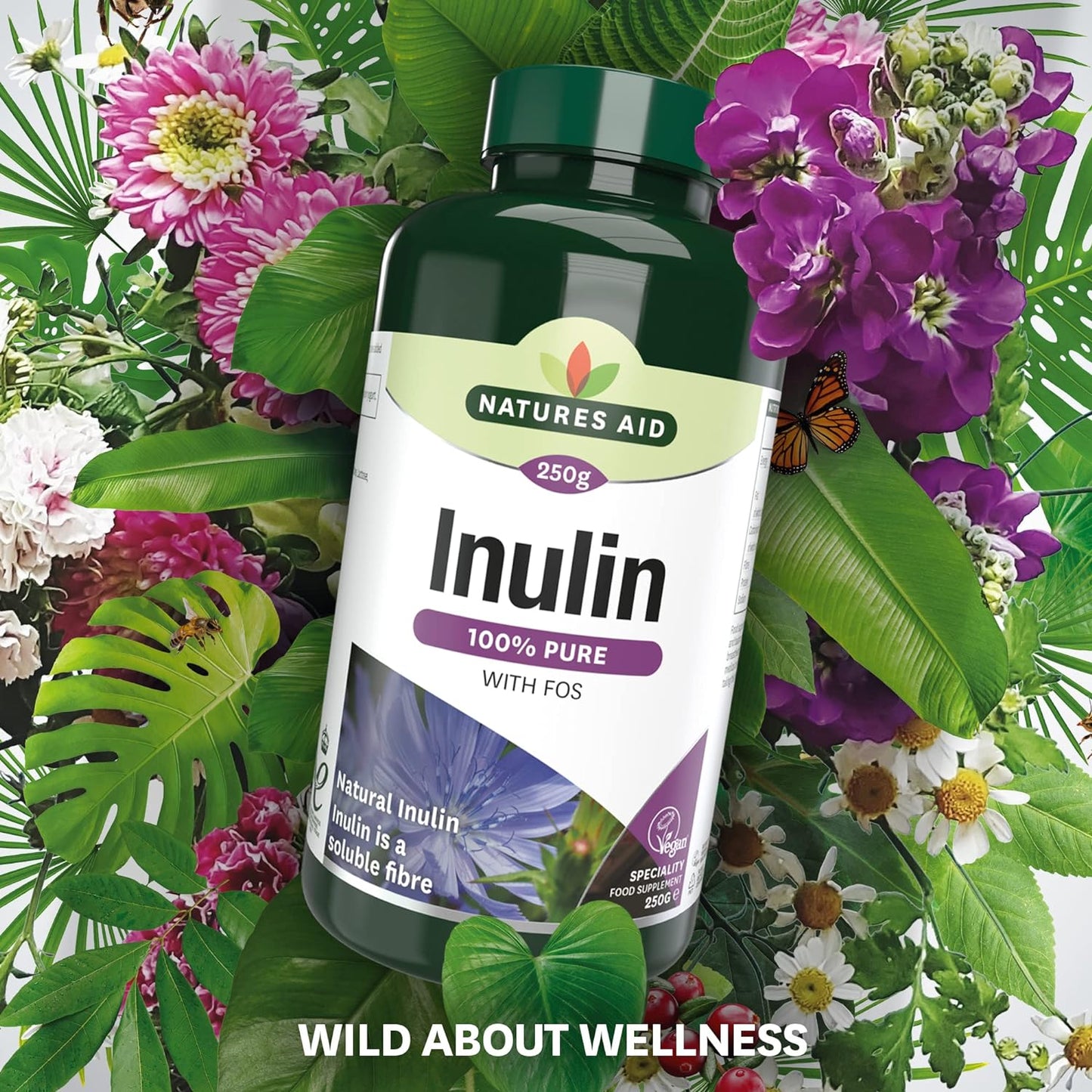Pure Inulin 250g - Natures Aid - Vitamins & Supplements - Eco Natural Products