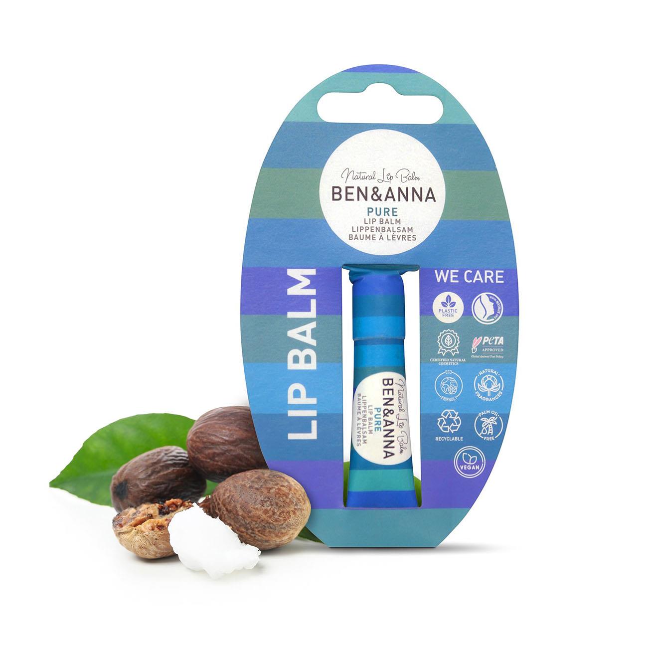 Pure Lip Balm 6g - Ben & Anna - Lip balm - Eco Natural Products