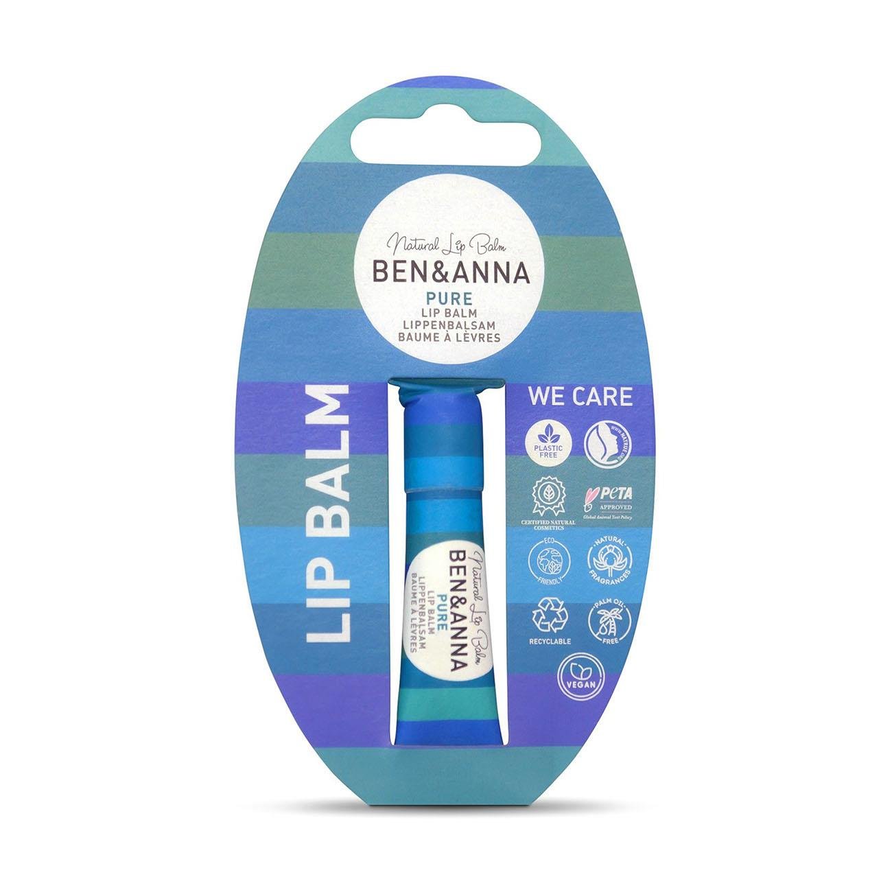 Pure Lip Balm 6g - Ben & Anna - Lip balm - Eco Natural Products