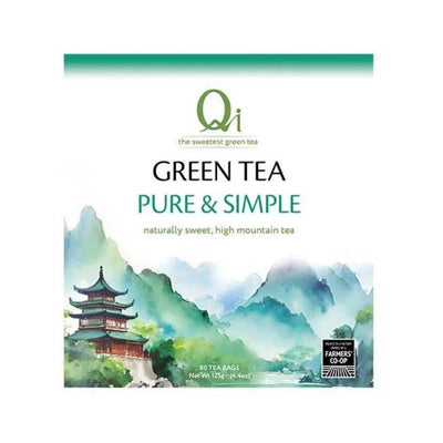 Pure & Simple Green Tea 80 Bags - Qi - Teas - Qi