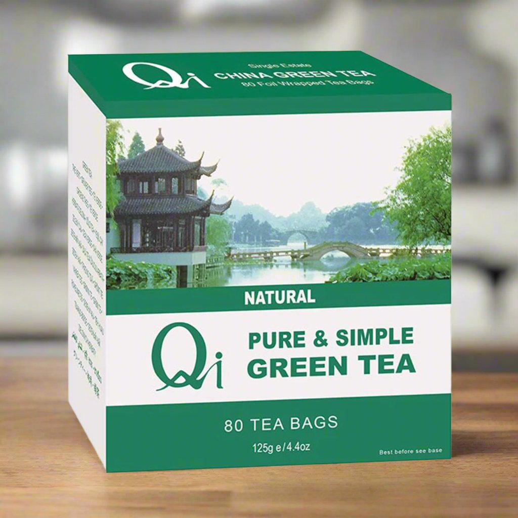 Pure & Simple Green Tea 80bags - Qi - Green tea - Eco Natural Products