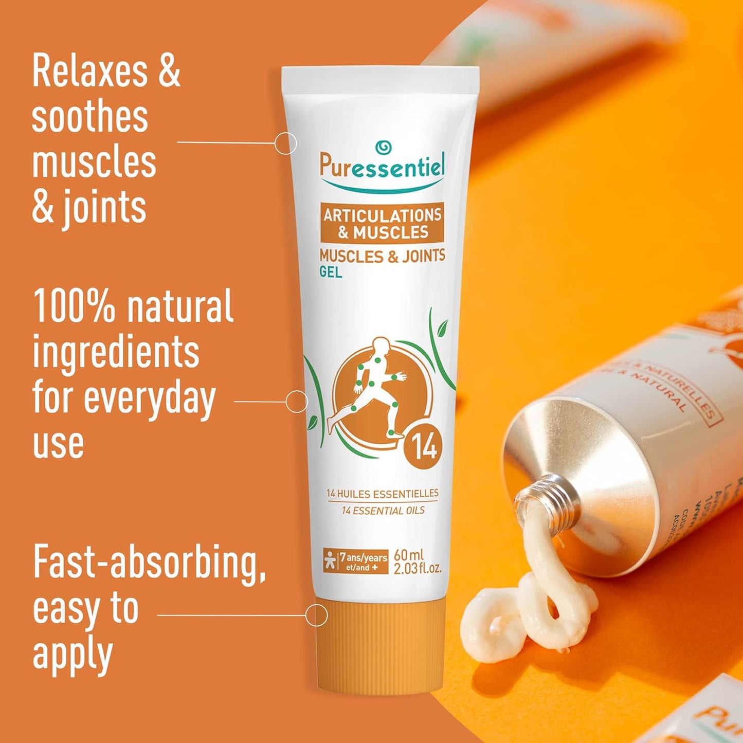 Puressentiel Muscles & Joints Natural Gel 60ml - Puressentiel - gel - Eco Natural Products