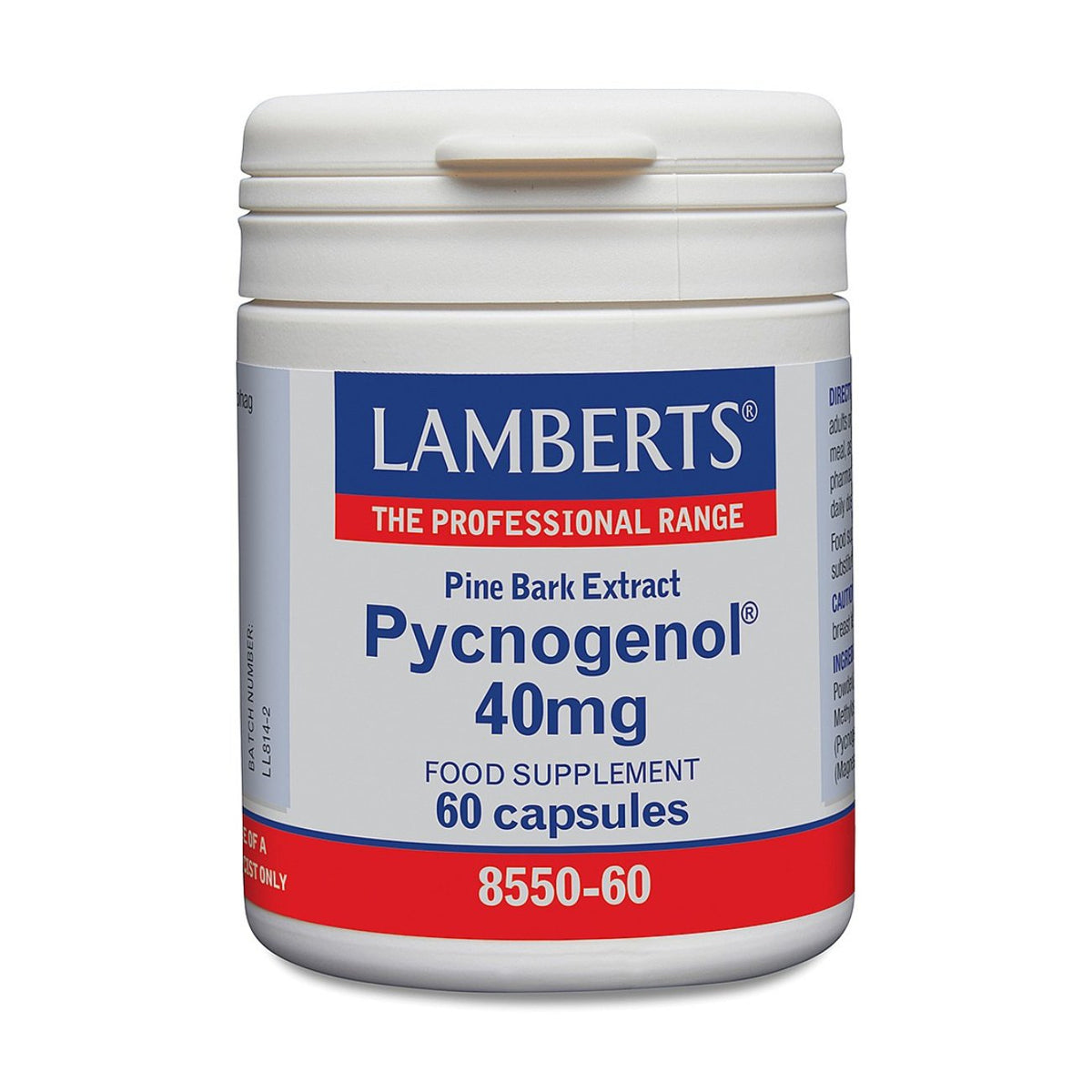 Pycnogenol 40mg 60 Caps - Lamberts - Food Supplement - Eco Natural Products