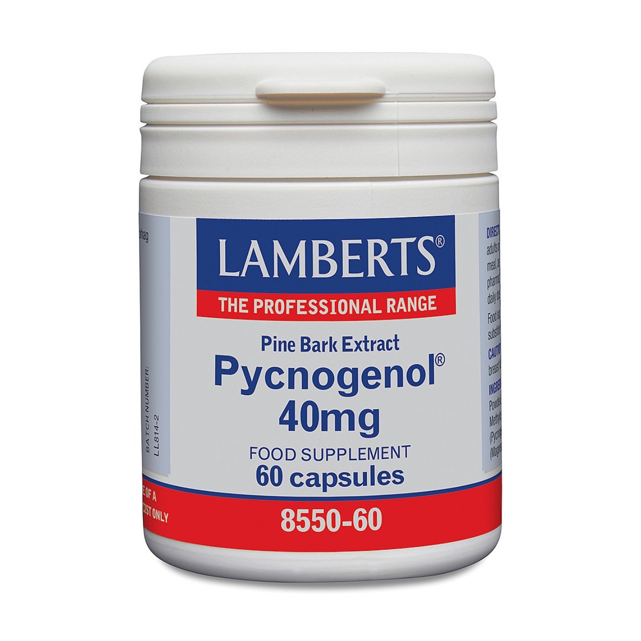 Pycnogenol 40mg 60 Caps - Lamberts - Food Supplement - Eco Natural Products