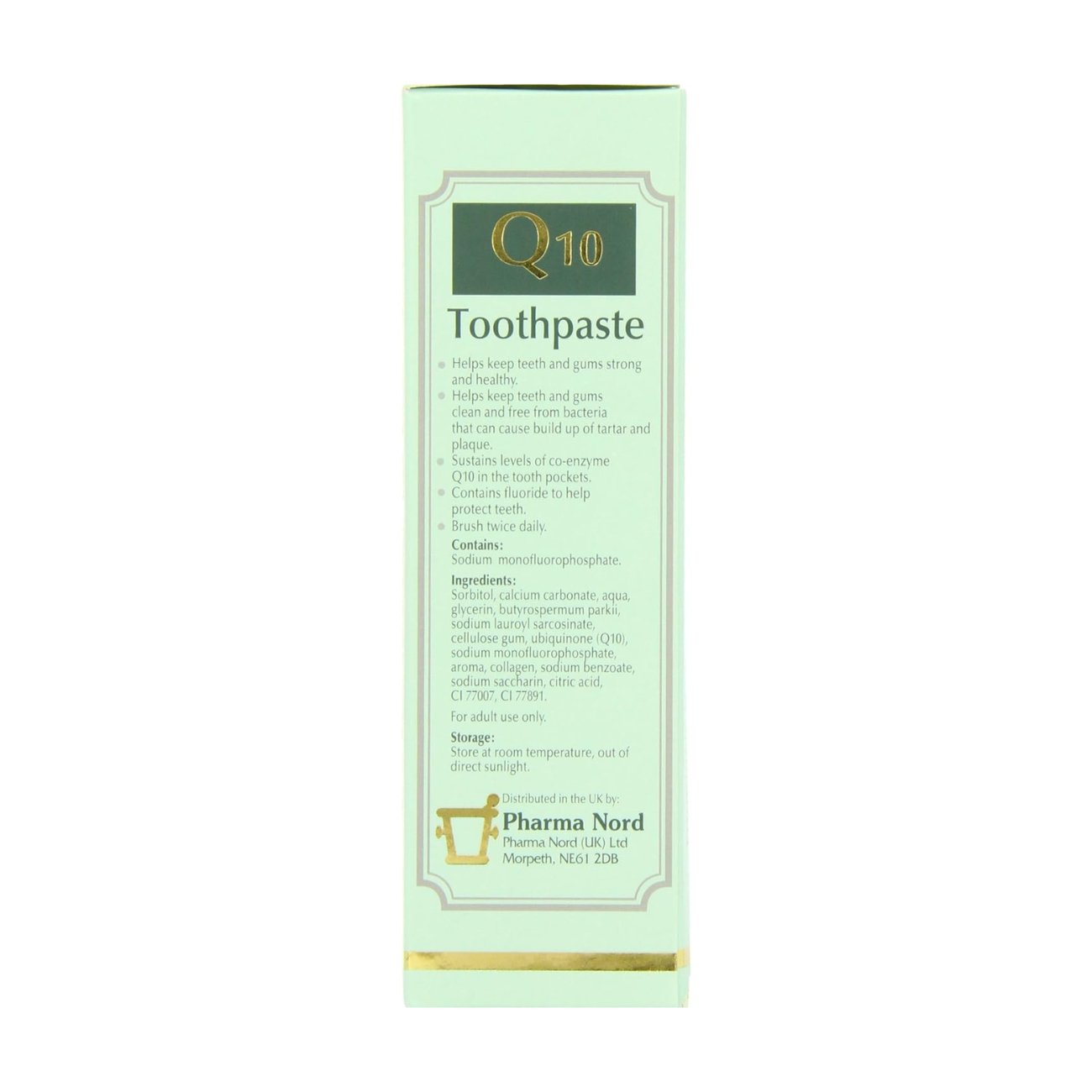 Q10 Toothpaste (+ Fluoride) 75ml - Pharma Nord - Toothpaste - Eco Natural Products