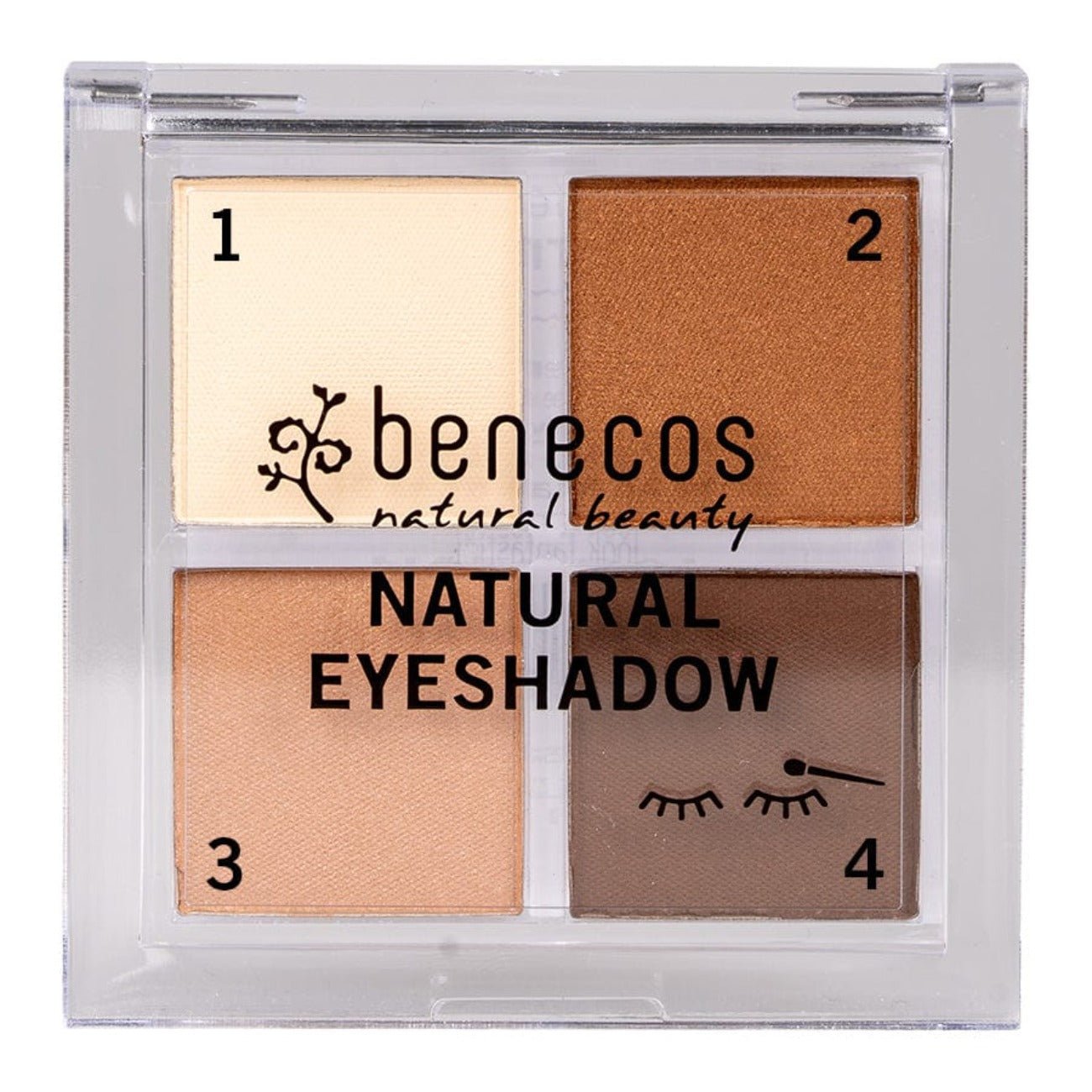 Quattro Eyeshadow No - 002 Coffee and Cream 8g - Benecos - Eyeshadow - Eco Natural Products
