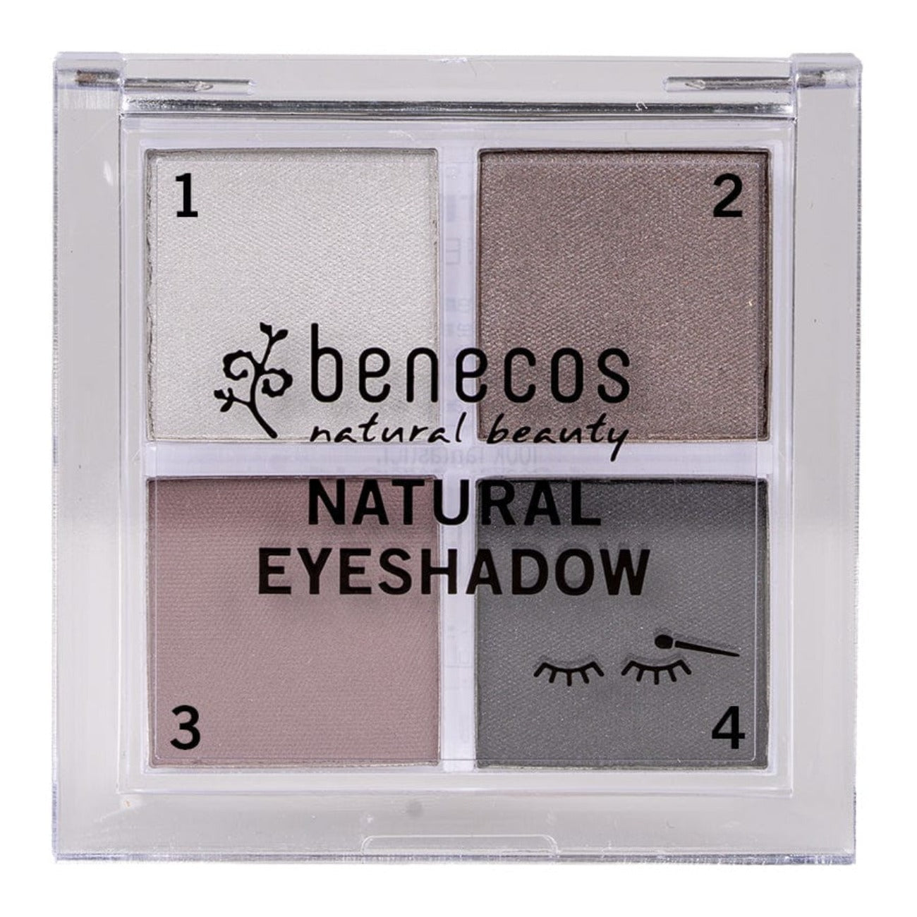 Quattro Eyeshadow No - 003 Smokey Eyes 8g - Benecos - Eyeshadow - Eco Natural Products