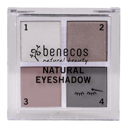 Quattro Eyeshadow No - 003 Smokey Eyes 8g - Benecos - Eyeshadow - Eco Natural Products