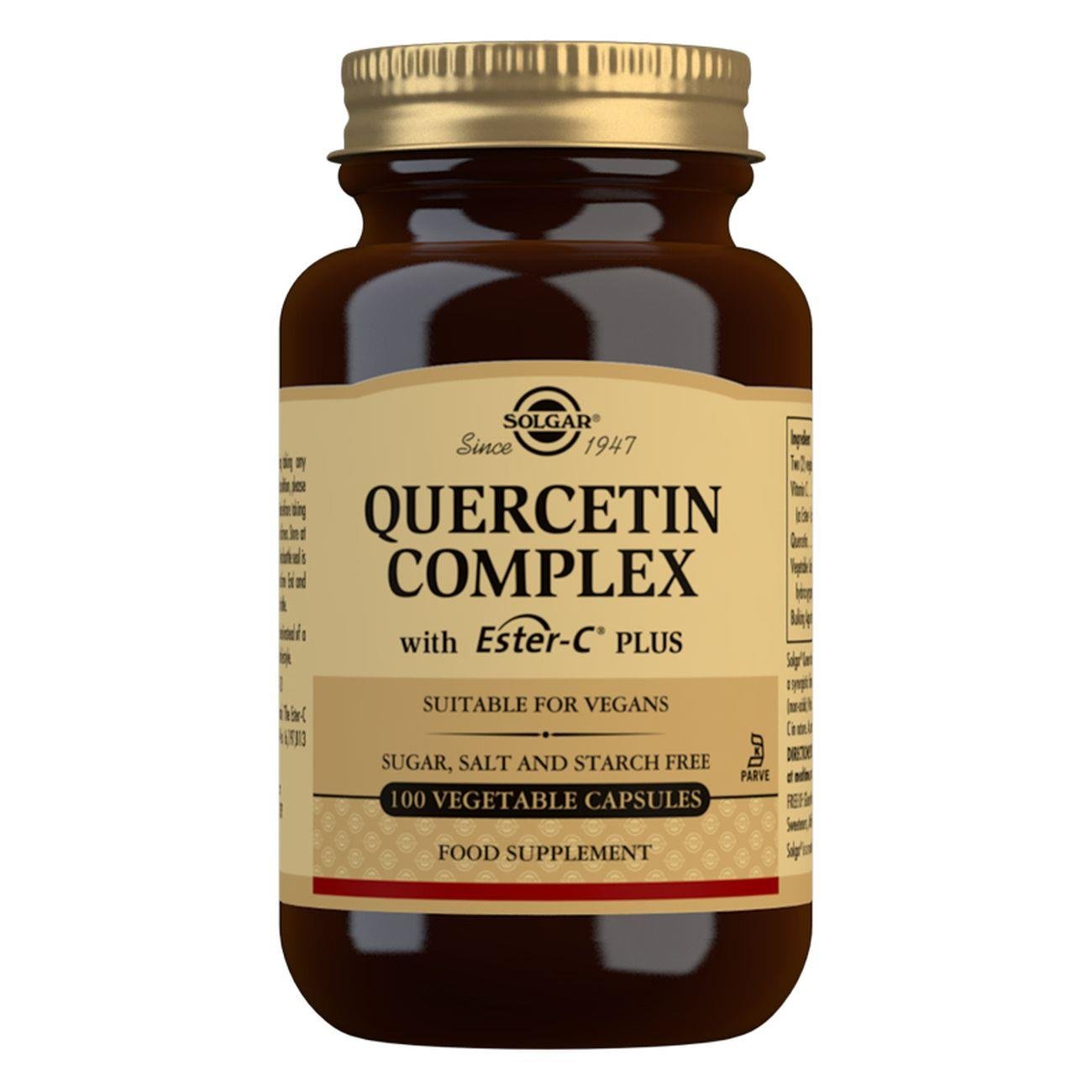 Quercetin Complex with Ester - C Plus - 100 Vegetable Capsules [BLACK FRIDAY] - Eco Natural Products - Solgar - Botanical & Food Supplements