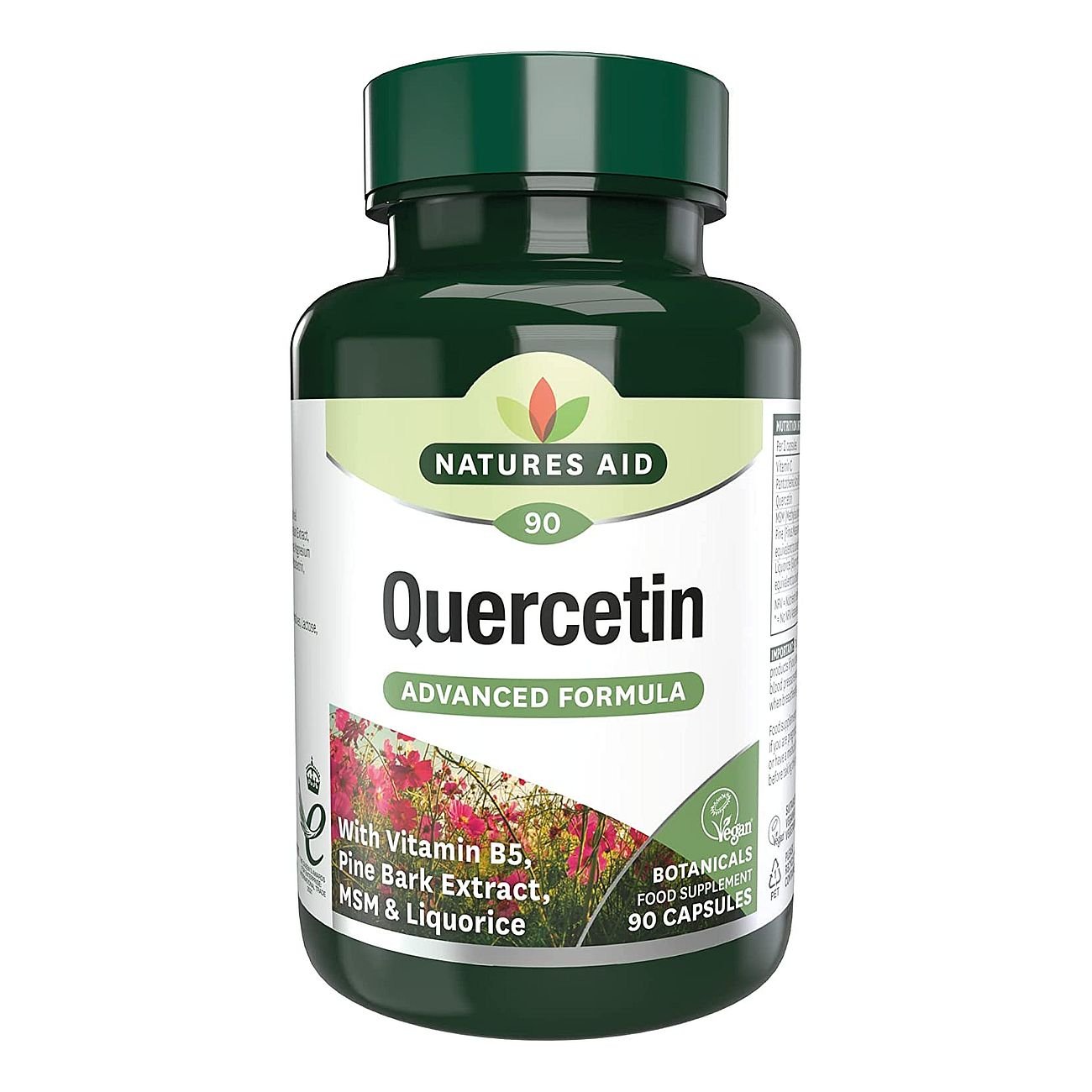 Quercetin Formula with Vitamin B5 & MSM 90 VCaps - Natures Aid - Vitamins & Supplements - Eco Natural Products