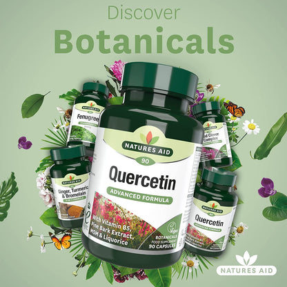 Quercetin Formula with Vitamin B5 & MSM 90 VCaps - Natures Aid - Vitamins & Supplements - Eco Natural Products