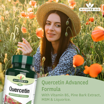Quercetin Formula with Vitamin B5 & MSM 90 VCaps - Natures Aid - Vitamins & Supplements - Eco Natural Products