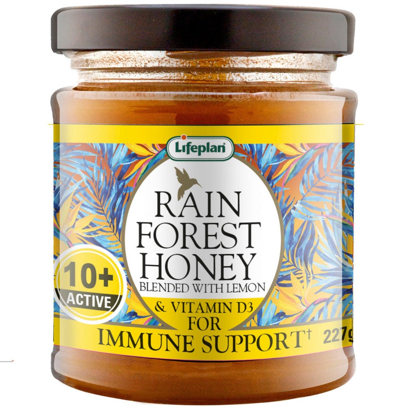 Rainforest Honey Active 10+ With Lemon and D3 227g - Lifeplan - Honey - Eco Natural Products