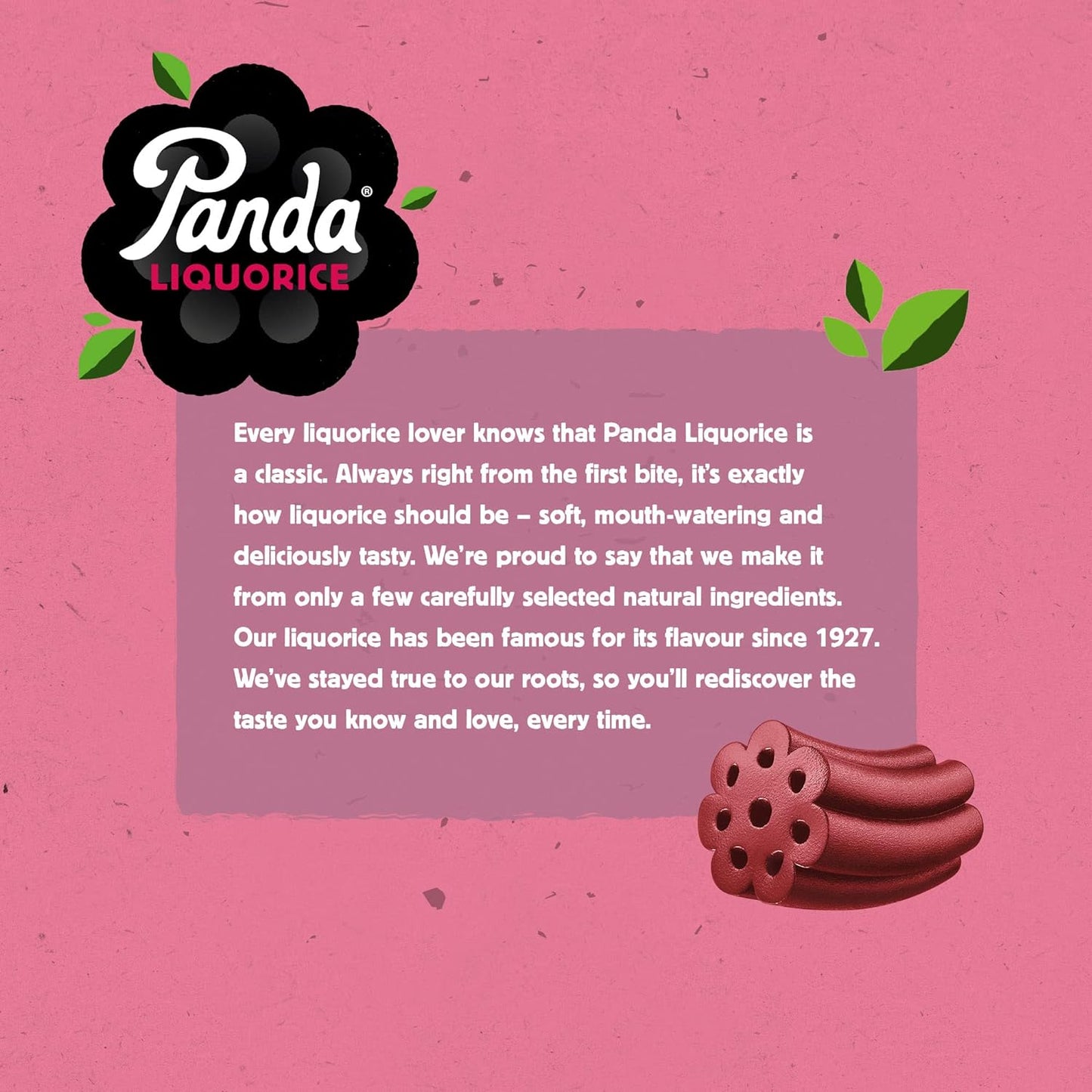 Raspberry Liquorice Bar 32g - Panda Liquorice - Liquorice - Eco Natural Products