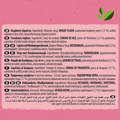 Raspberry Liquorice Bar 32g - Panda Liquorice - Liquorice - Eco Natural Products