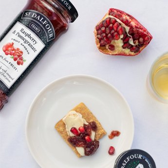 Raspberry & Pomegranate Fruit Spread 284g [BLACK FRIDAY] - Eco Natural Products - St Dalfour - Fruit Spread