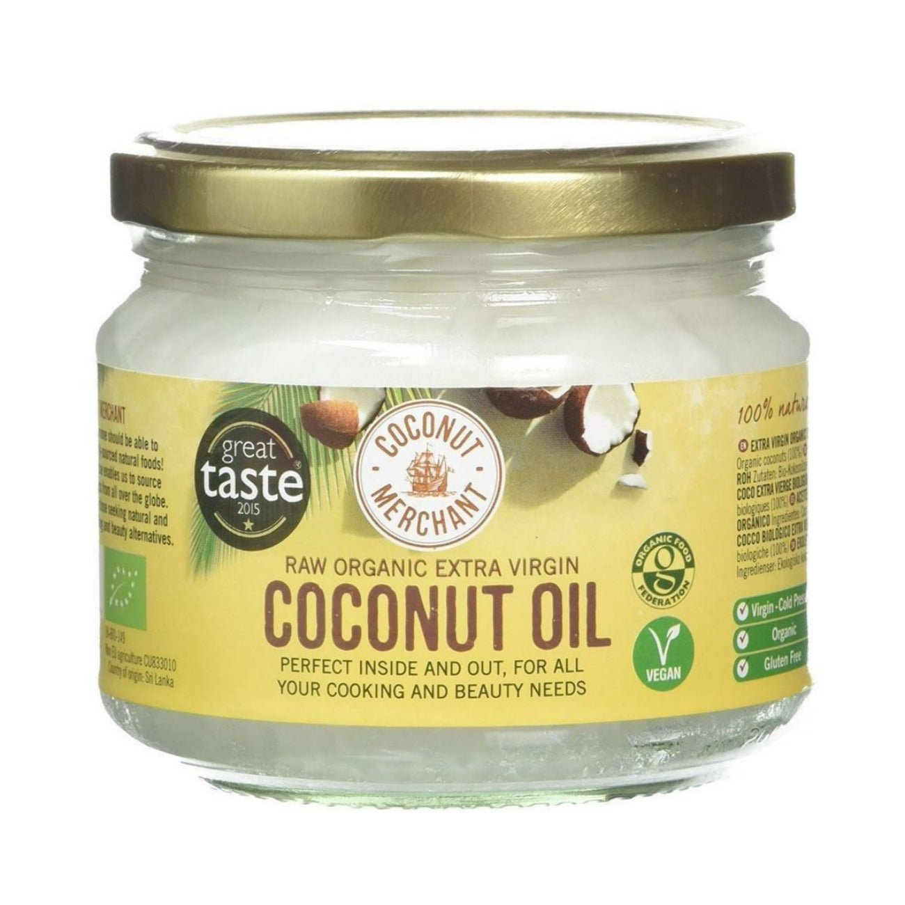 Raw Extra Virgin Coconut Oil 300ml - Coconut Merchant - Coconut Oil - Eco Natural Products