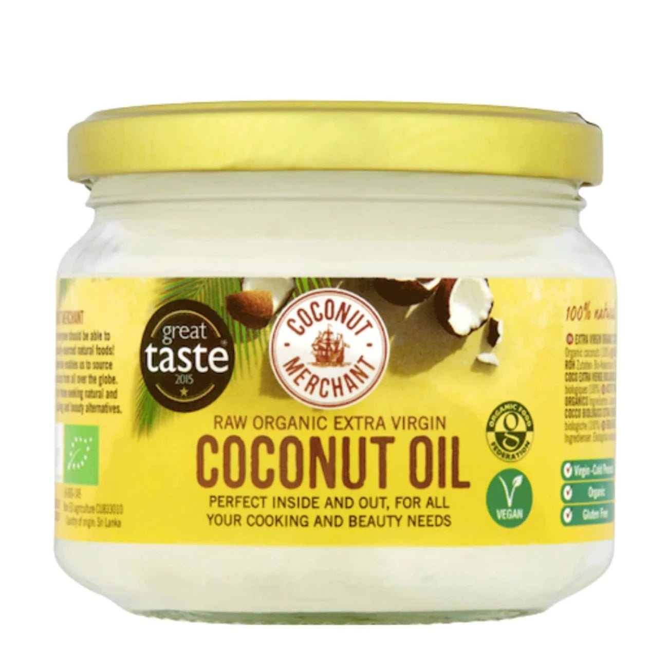 Raw Extra Virgin Coconut Oil 300ml - Coconut Merchant - Coconut Oil - Eco Natural Products