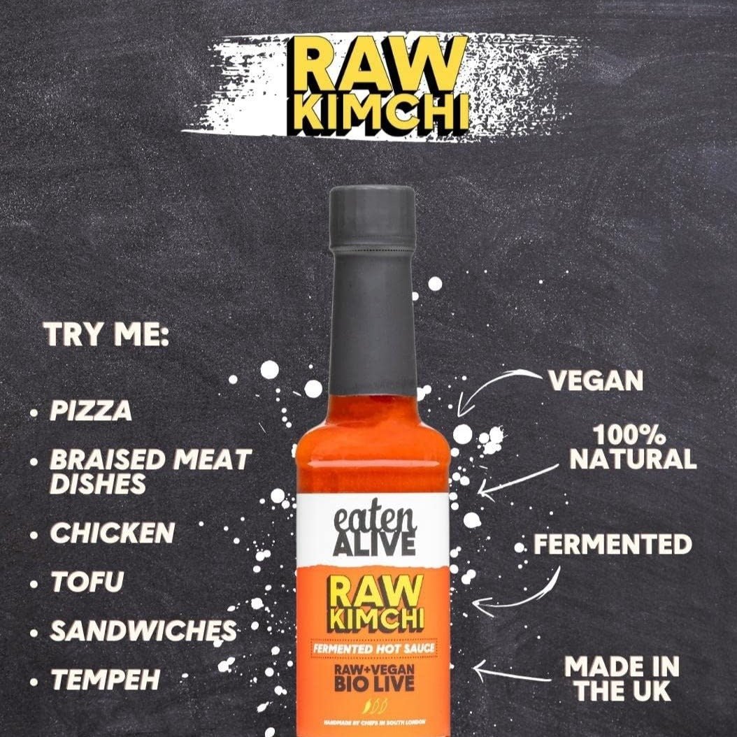 Raw Kimchi Hot Sauce 150ml - Eaten Alive - Hot Sauce - Eco Natural Products