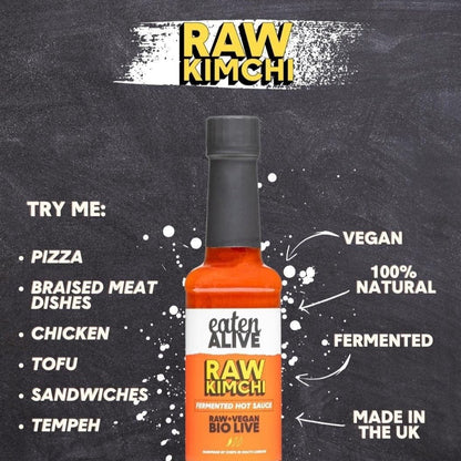 Raw Kimchi Hot Sauce 150ml - Eaten Alive - Hot Sauce - Eco Natural Products