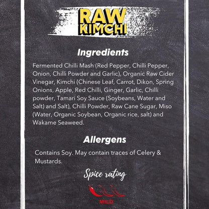 Raw Kimchi Hot Sauce 150ml - Eaten Alive - Hot Sauce - Eco Natural Products