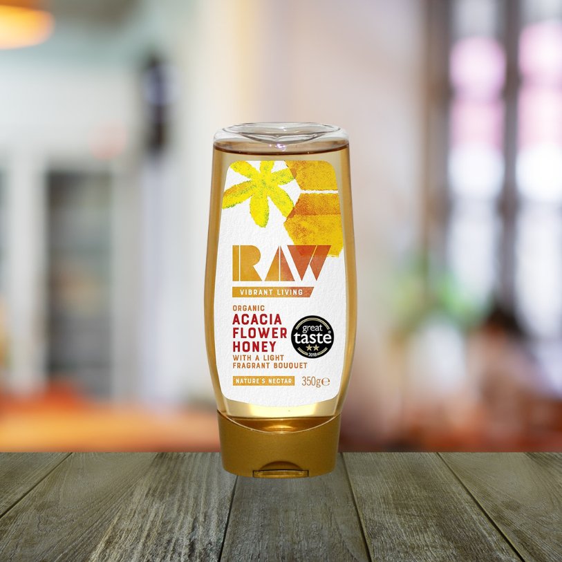 Raw & Organic Acacia Honey 350g - Raw Health - Honey - Eco Natural Products