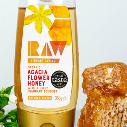 Raw & Organic Acacia Honey 350g - Raw Health - Honey - Eco Natural Products