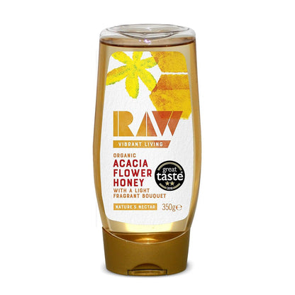 Raw & Organic Acacia Honey 350g - Raw Health - Honey - Eco Natural Products