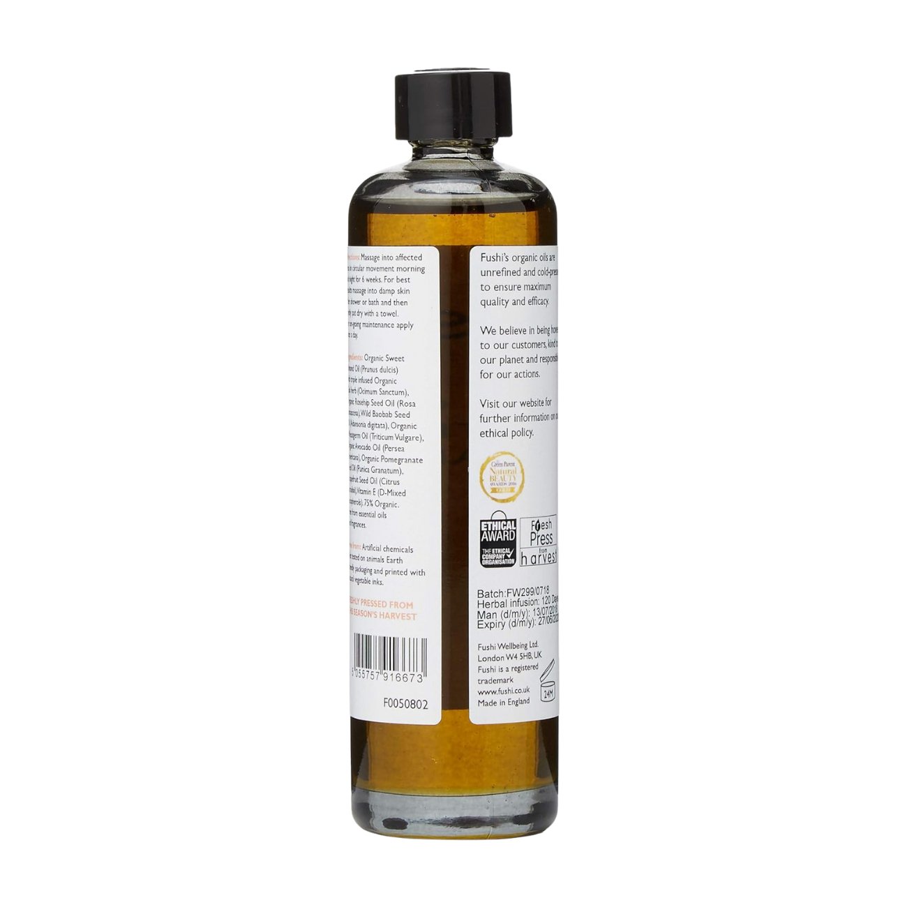 Really Good Stretch Mark Scars Oil 100ml - Fushi Wellbeing - Body Oil - Eco Natural Products