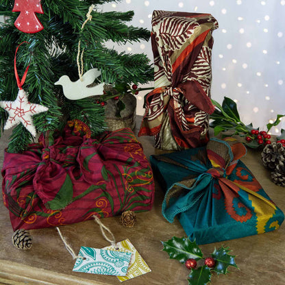 Recycled Sari Gift Wrap/Scarf 1pc - Siesta Crafts - Gift - Eco Natural Products